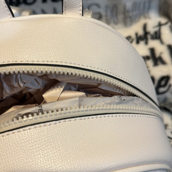 NWOT Karl Lagerfeld White Backpack With No Marks at all - Picture 6 of 15